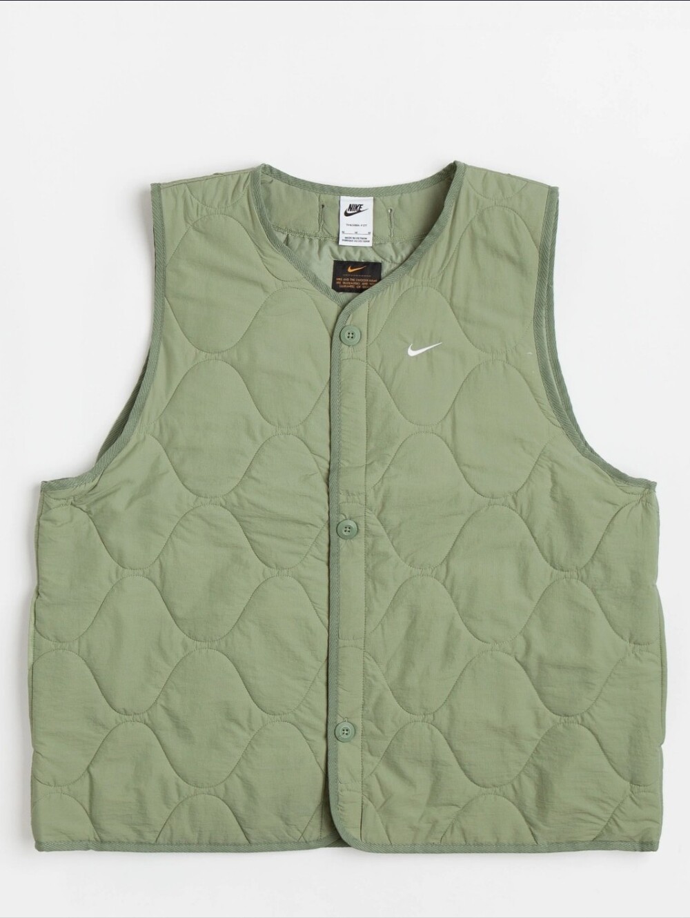 Nike Woven Insulated Military Vest Therma Fit Oil Green
